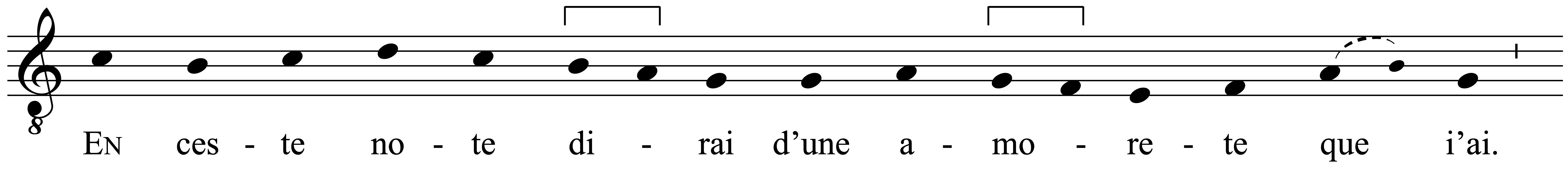 Work musical notation